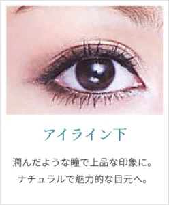 アイライン下